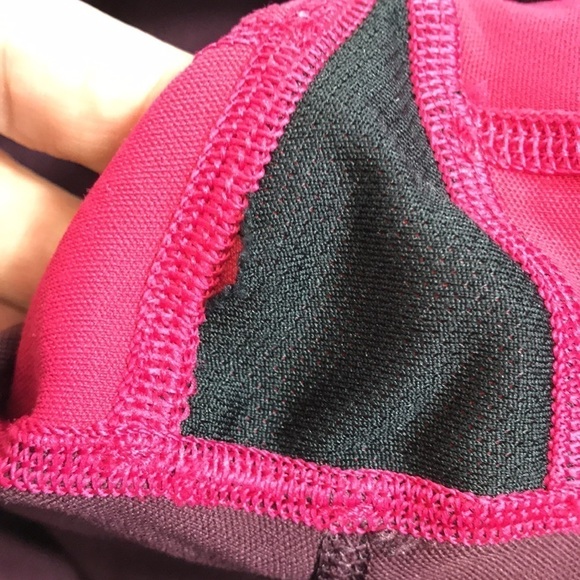 Athleta All in Structure Tights Leggings 7/8 Women XXS  Burgundy Pink Inseam 25” - Picture 8 of 16